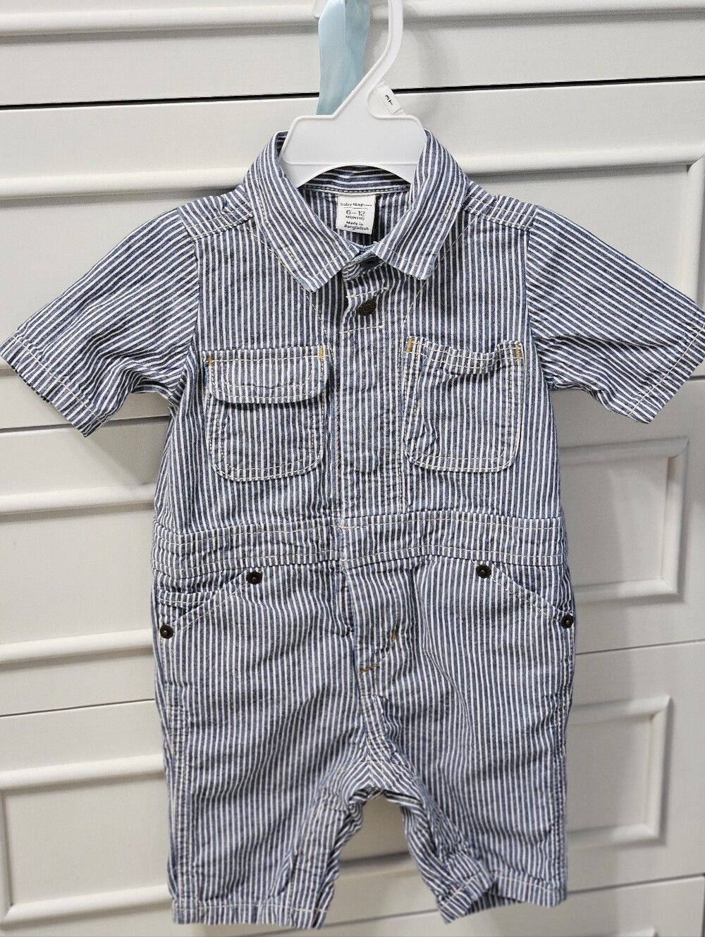 Baby Gap Denim Romper, Size 6-12m
